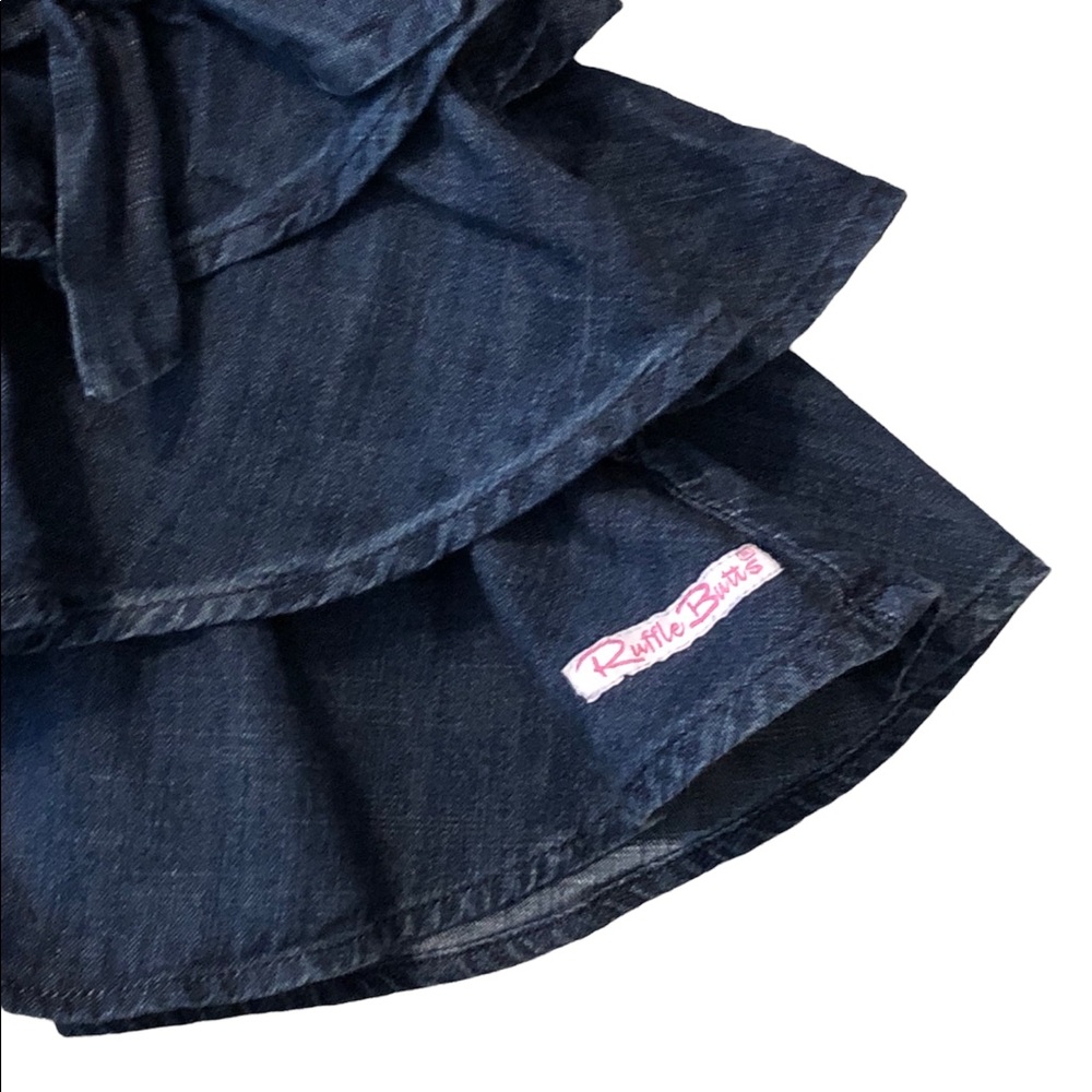 Ruffle Butts • Denim Bow Skirt - 3T - Picture 6 of 9